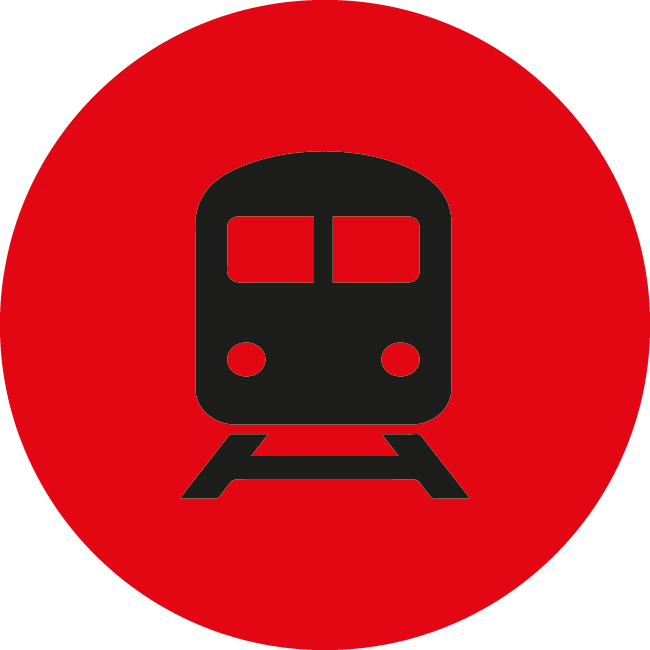 Train station collection & drop off service Icon
